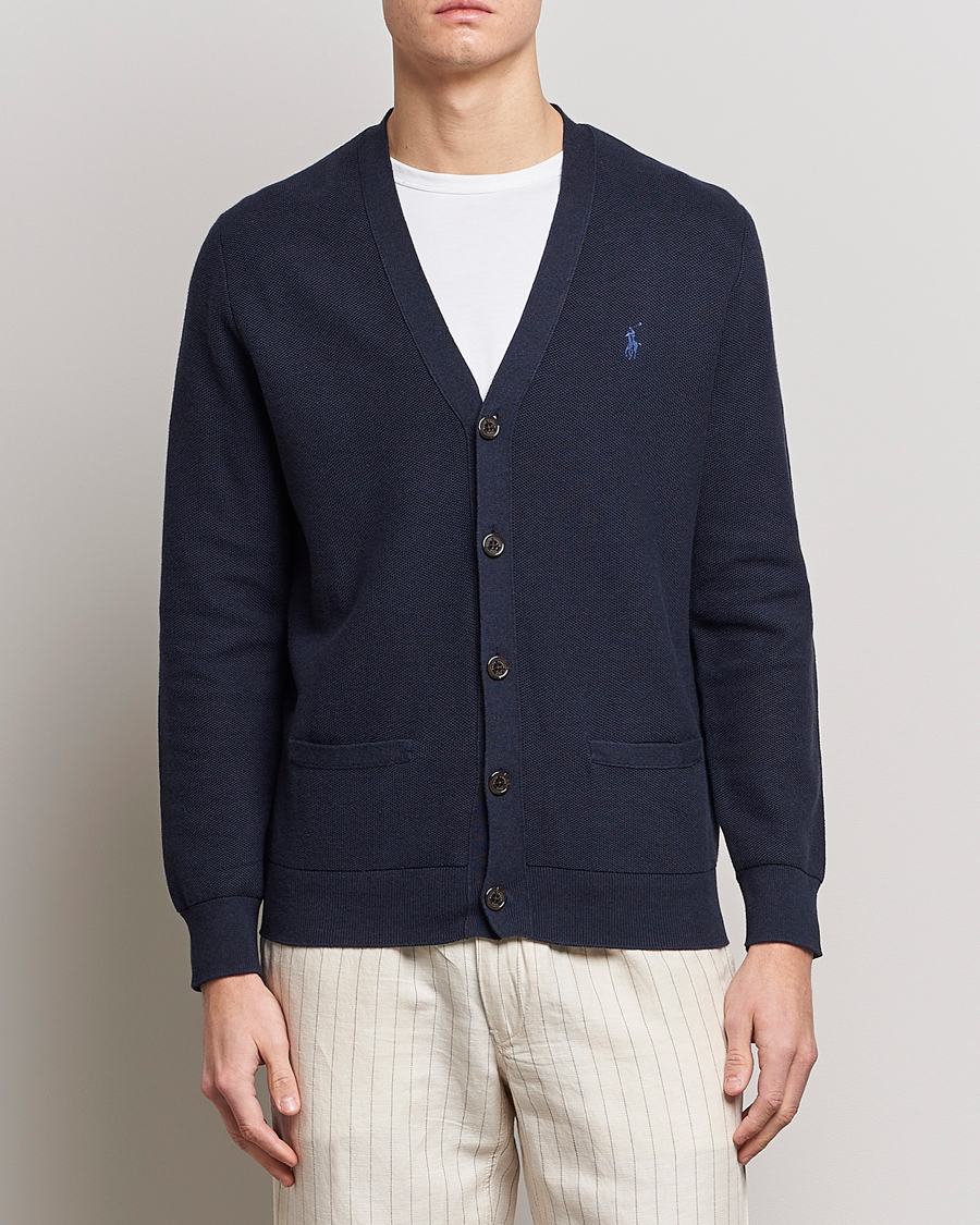 Herre | Cardigans | Polo Ralph Lauren | Cotton Cardigan Navy Heather