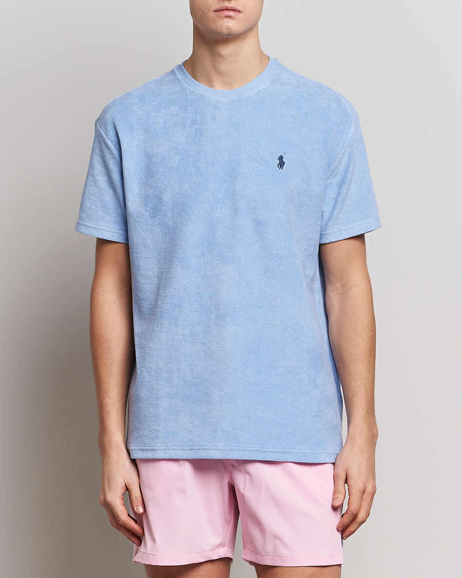 Herre | T-Shirts | Polo Ralph Lauren | Terry Cotton Tee Austin Blue