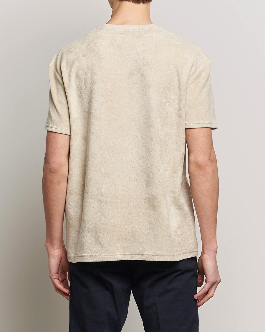 Herre | T-Shirts | Polo Ralph Lauren | Terry Cotton Tee Spring Beige
