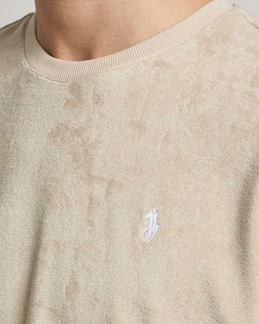 Herre | T-Shirts | Polo Ralph Lauren | Terry Cotton Tee Spring Beige