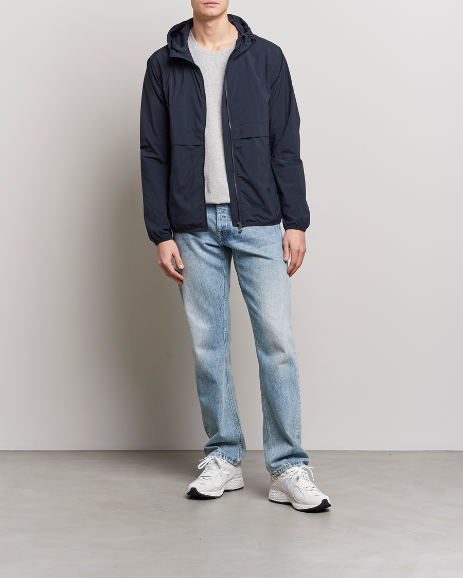 Herre | Jakker | Pyrenex | Ridge Windbreaker Hooded Jacket Deep Ink