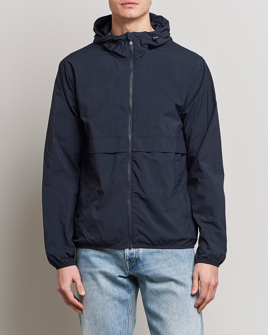 Herre | Nye varemærker | Pyrenex | Ridge Windbreaker Hooded Jacket Deep Ink