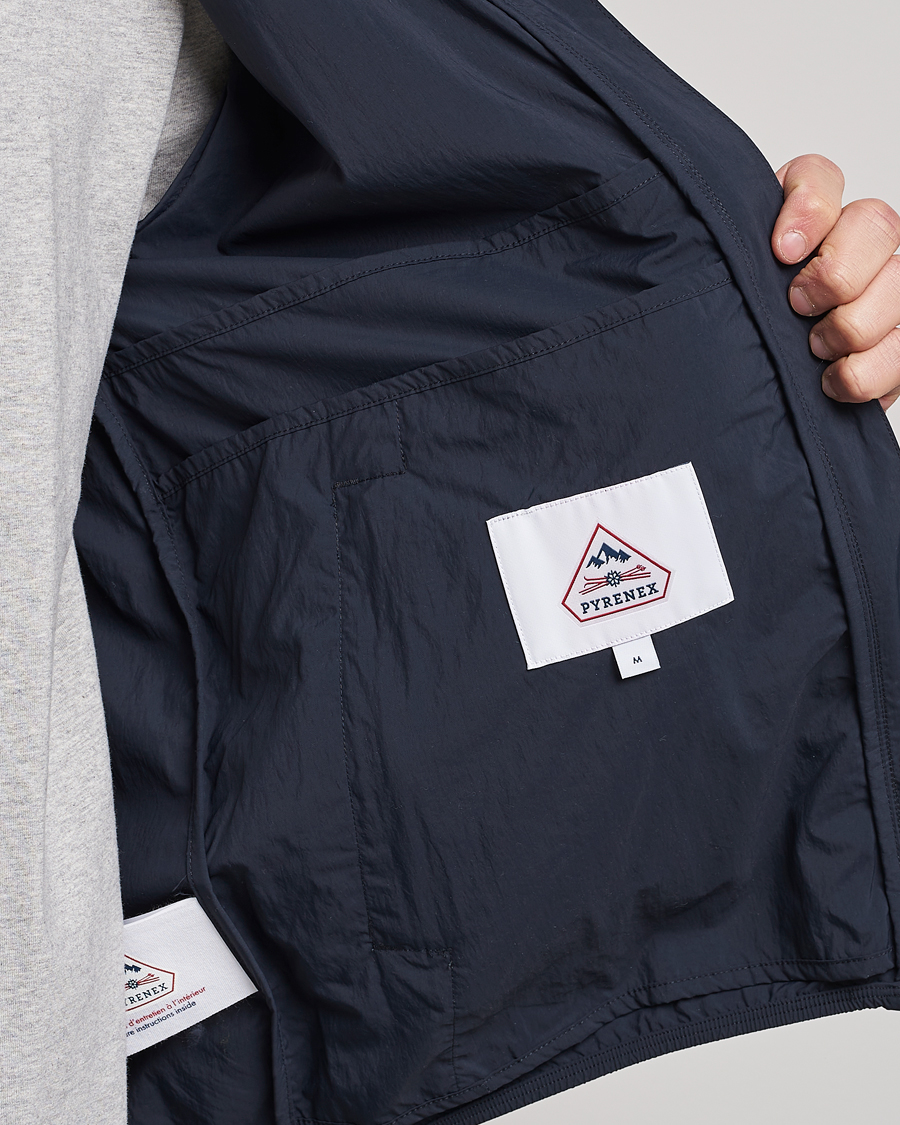 Herre | Jakker | Pyrenex | Ridge Windbreaker Hooded Jacket Deep Ink