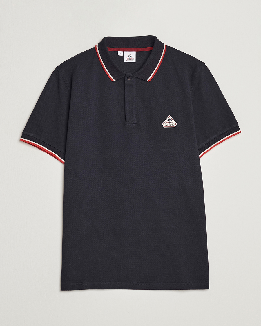 Herre | Polotrøjer | Pyrenex | Leyre Cotton Logo Polo Deep Ink