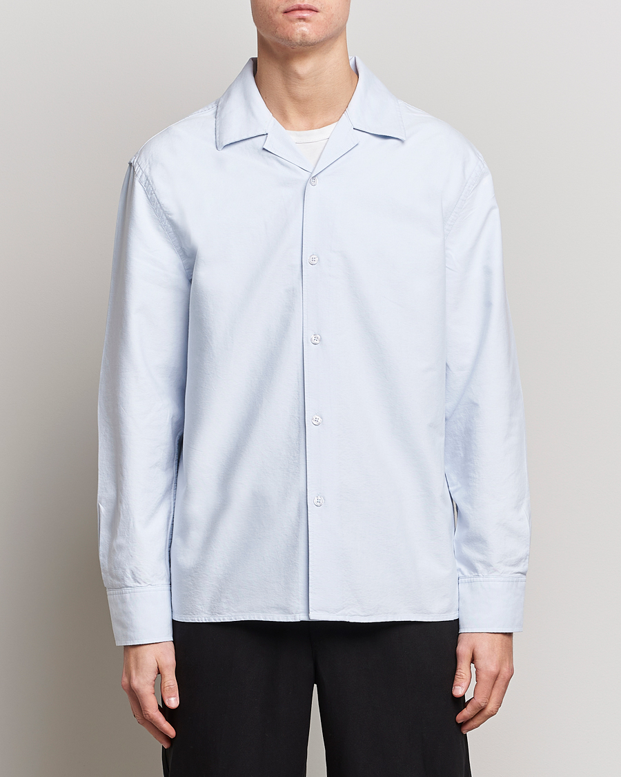 Herre | Skjorter | Filippa K | Oxford Overshirt Ice Blue