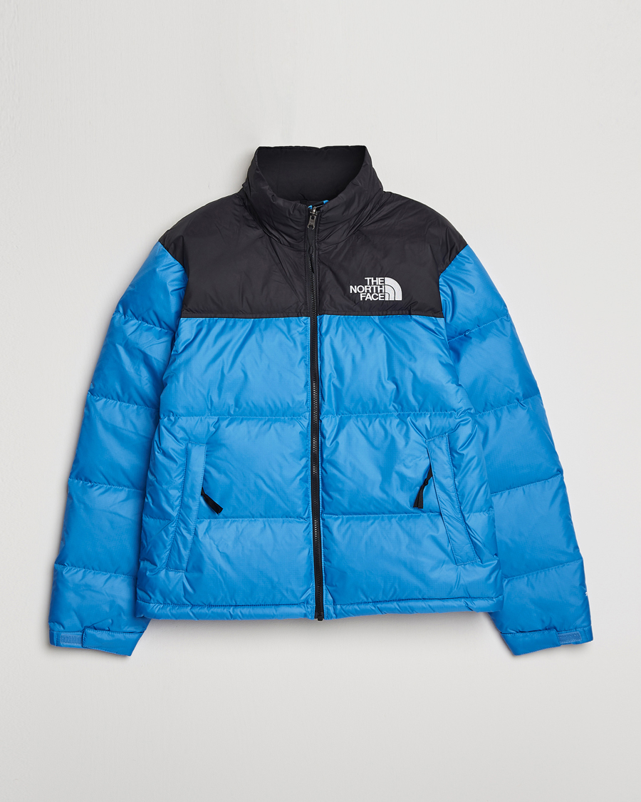 The North Face Retro Nuptse Jacket Super Sonic Blue - CareOfCarl.dk