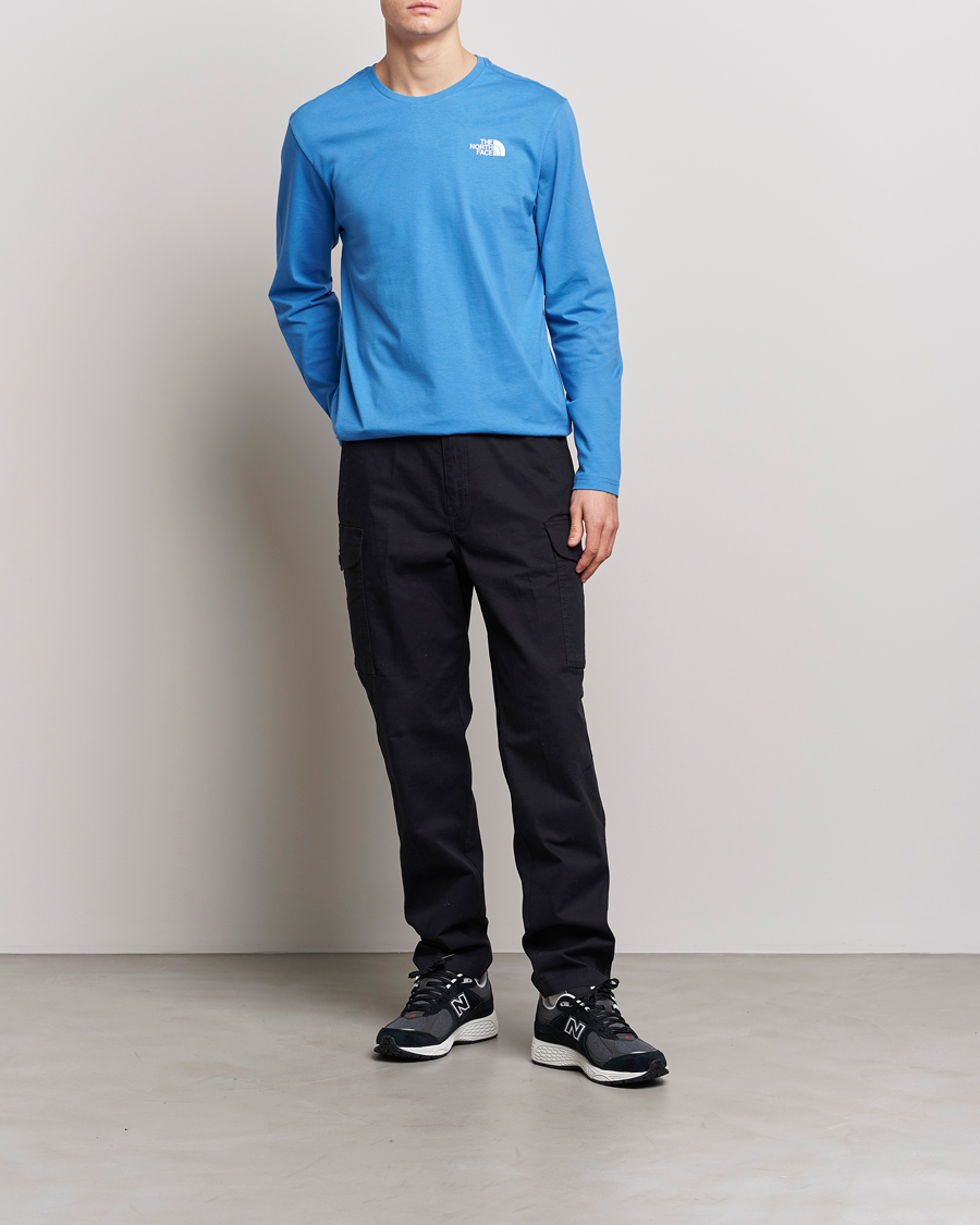 Herre | T-Shirts | The North Face | Long Sleeve Easy T-Shirt Super Sonic Blue