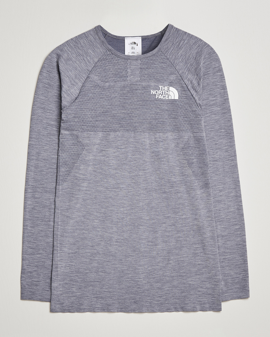 Herre | T-Shirts | The North Face | Mountain Athletics Long Sleeve Meld Grey Heather
