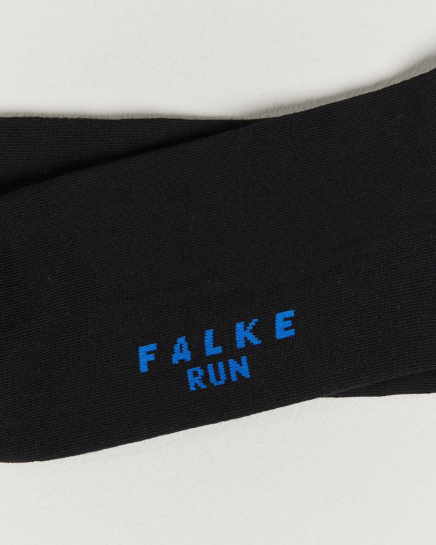 Herre | Almindelige sokker | Falke | Run Cushioned Sport Sock Black