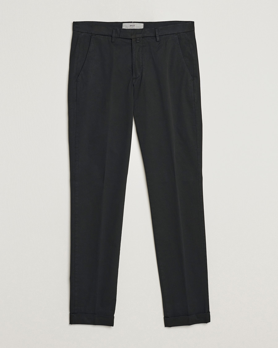 Herre | Bukser | Briglia 1949 | Slim Fit Cotton Chinos Black