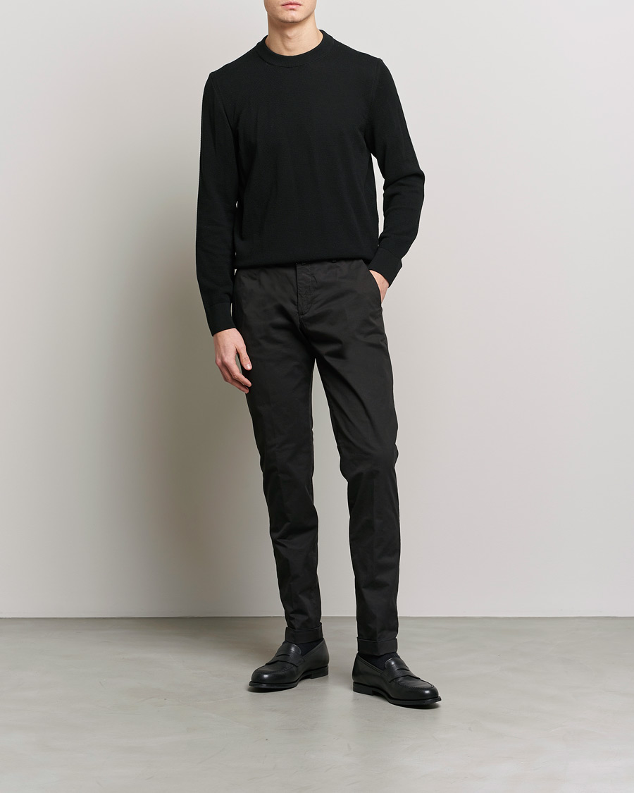 Herre | Bukser | Briglia 1949 | Slim Fit Cotton Chinos Black