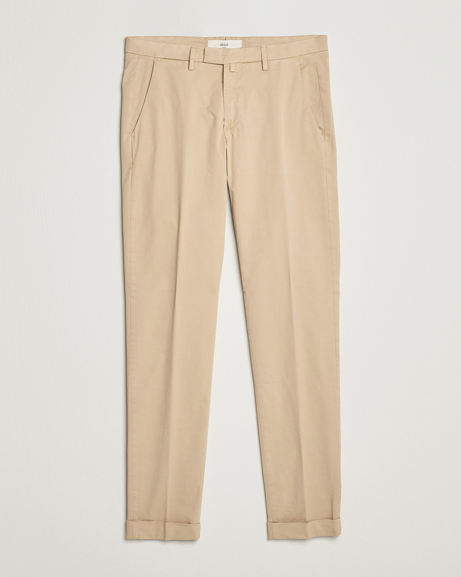 Herre | Bukser | Briglia 1949 | Slim Fit Cotton Chinos Beige