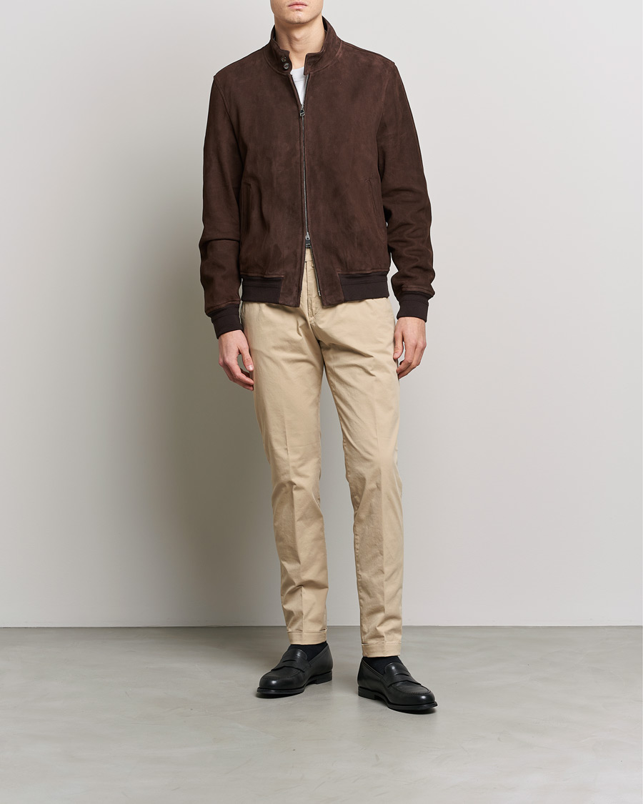 Herre | Bukser | Briglia 1949 | Slim Fit Cotton Chinos Beige