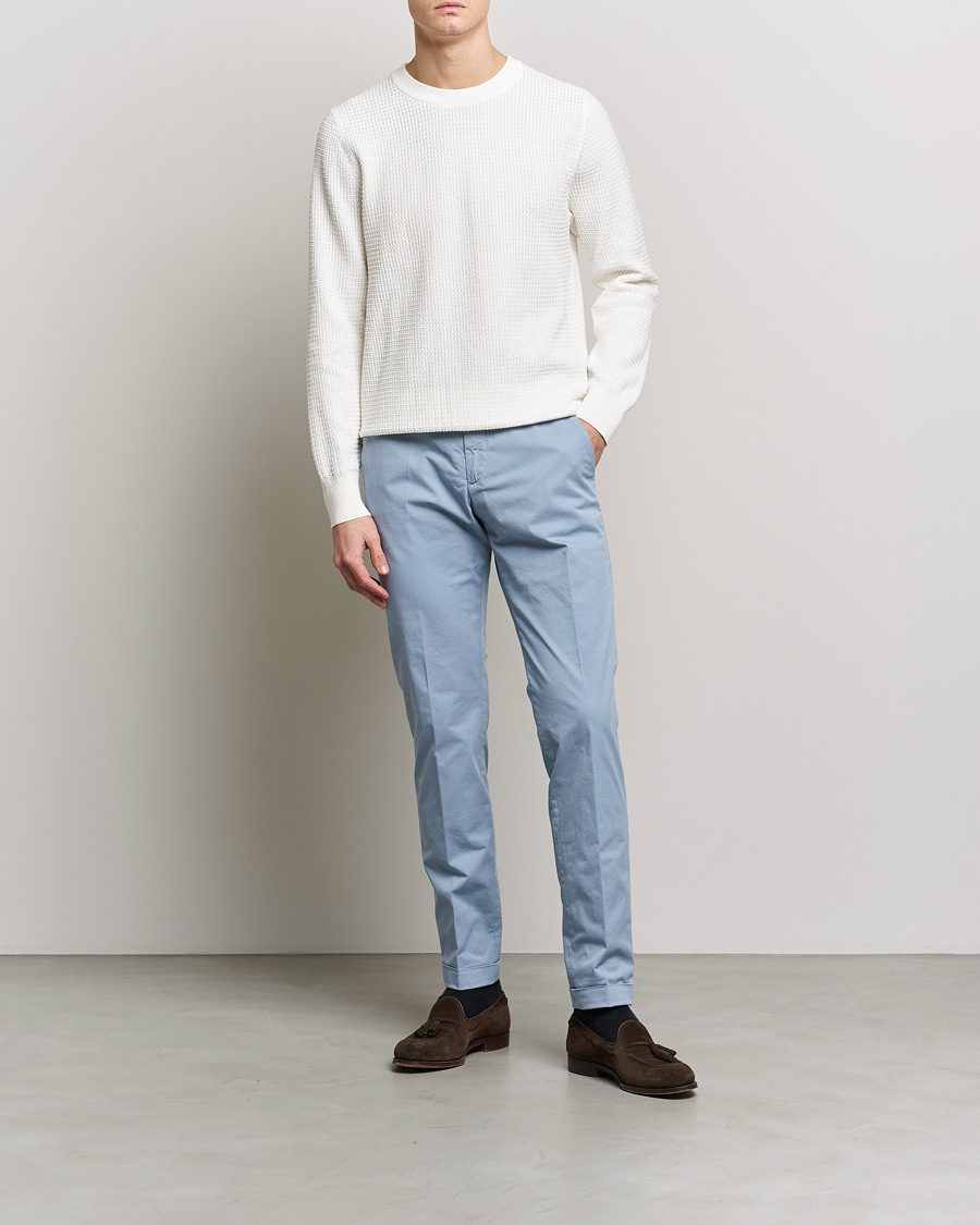 Herre | Bukser | Briglia 1949 | Slim Fit Cotton Chinos Light Blue