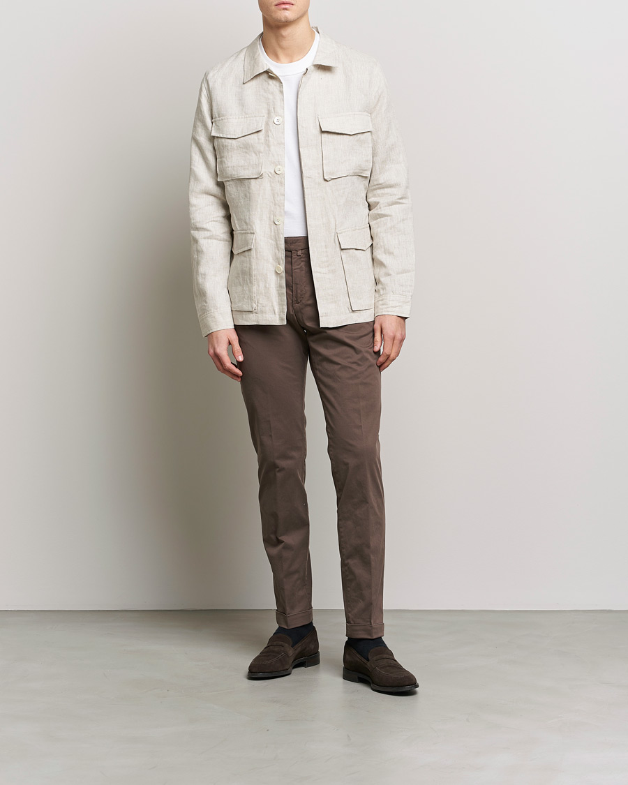 Herre | Bukser | Briglia 1949 | Slim Fit Cotton Chinos Brown