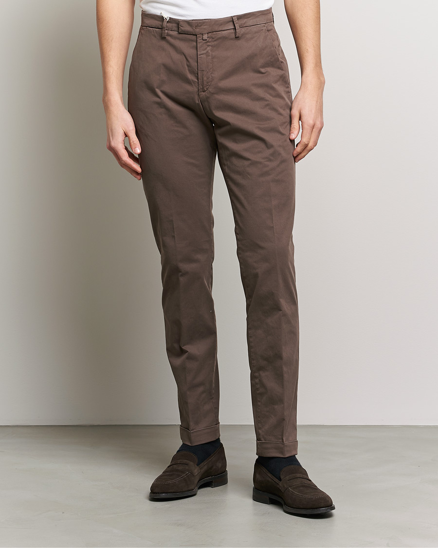 Herre | Bukser | Briglia 1949 | Slim Fit Cotton Chinos Brown