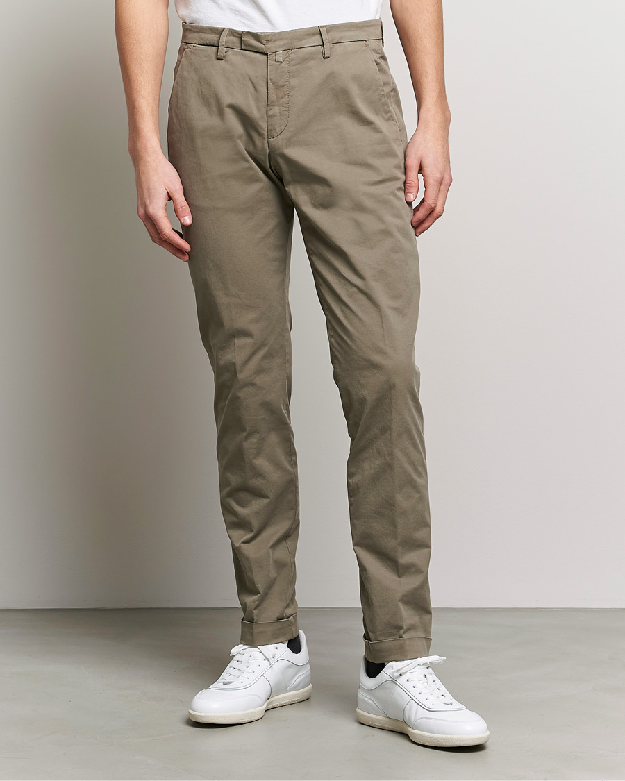 Herre | Bukser | Briglia 1949 | Slim Fit Cotton Chinos Taupe