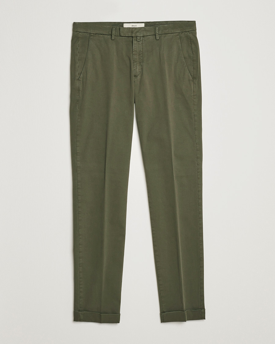 Herre | Bukser | Briglia 1949 | Slim Fit Cotton Chinos Olive