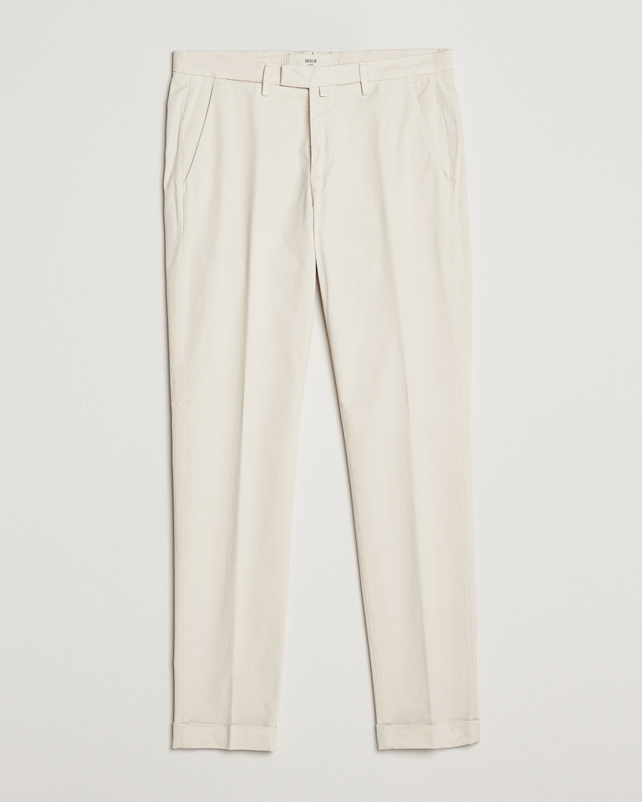 Herre | Bukser | Briglia 1949 | Slim Fit Cotton Chinos Cream
