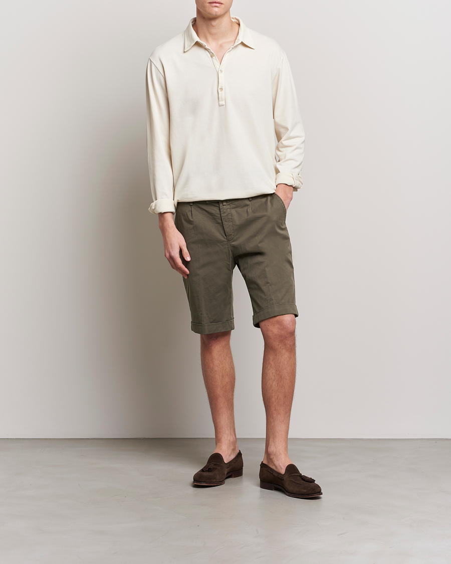 Herre | Shorts | Briglia 1949 | Pleated Cotton Shorts Brown