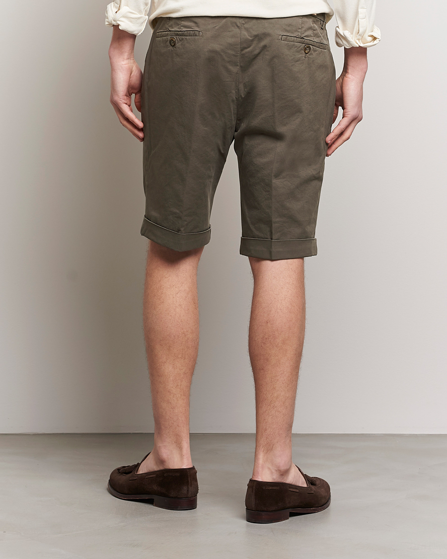 Herre | Shorts | Briglia 1949 | Pleated Cotton Shorts Brown