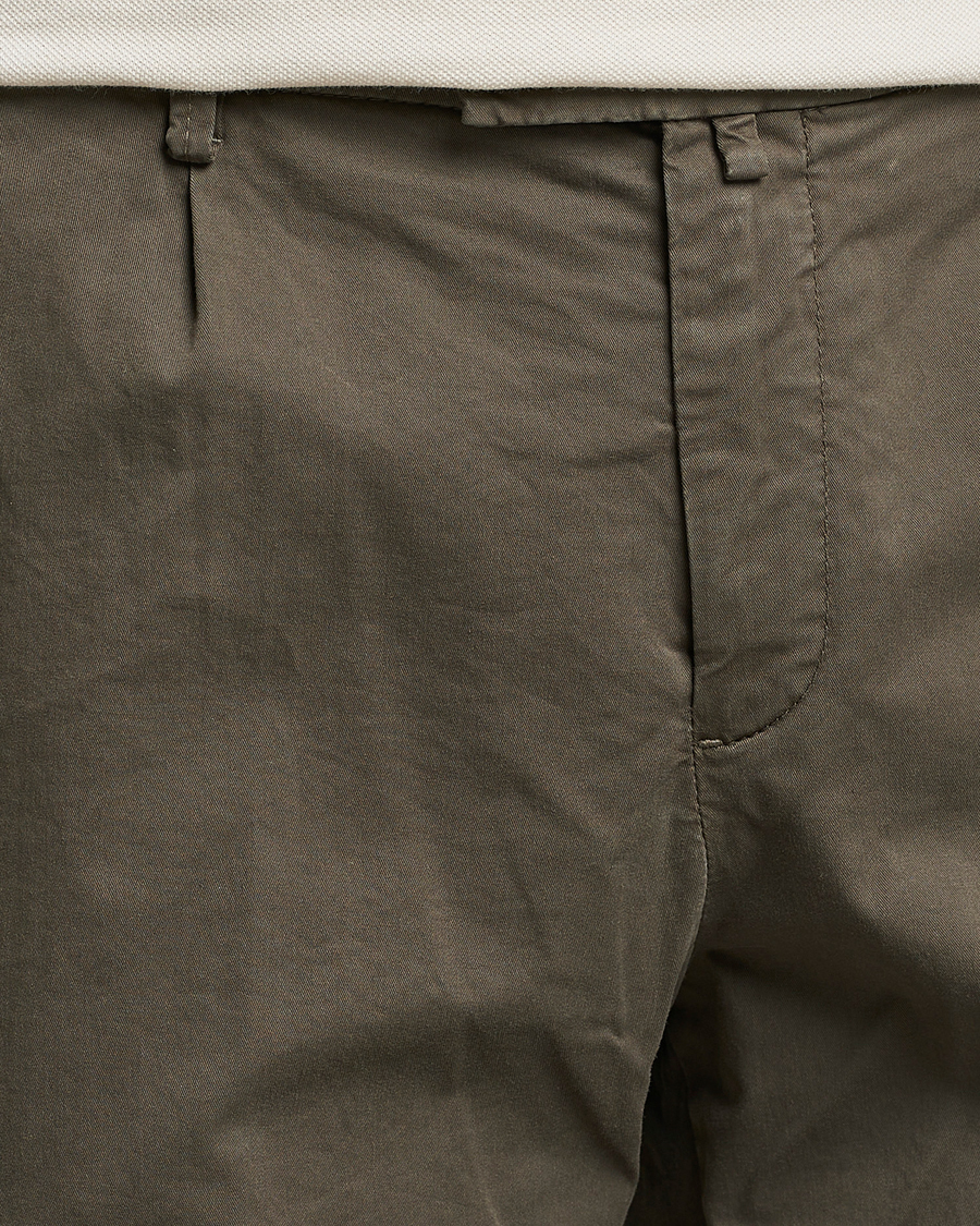 Herre | Shorts | Briglia 1949 | Pleated Cotton Shorts Brown