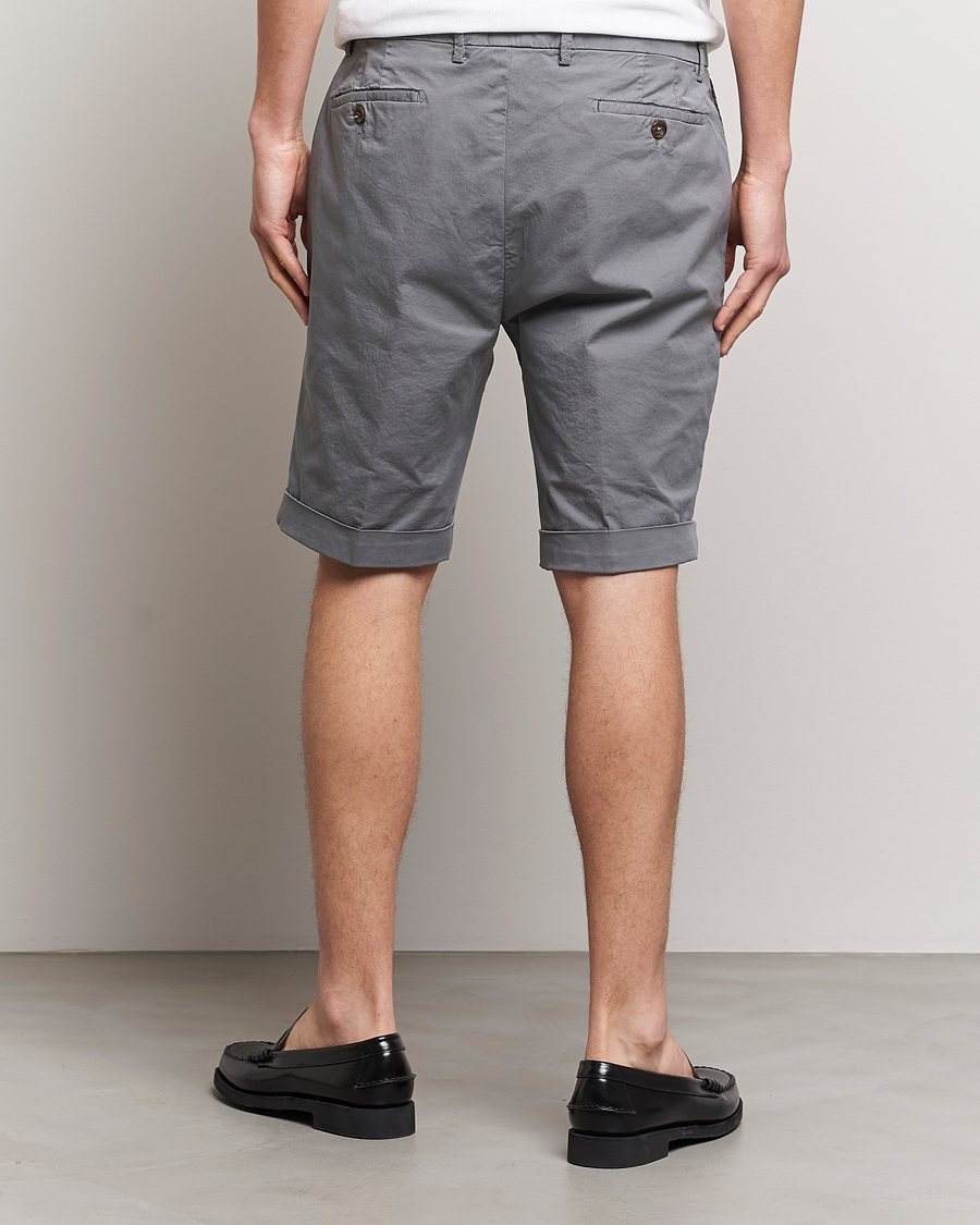 Herre | Shorts | Briglia 1949 | Pleated Cotton Shorts Grey