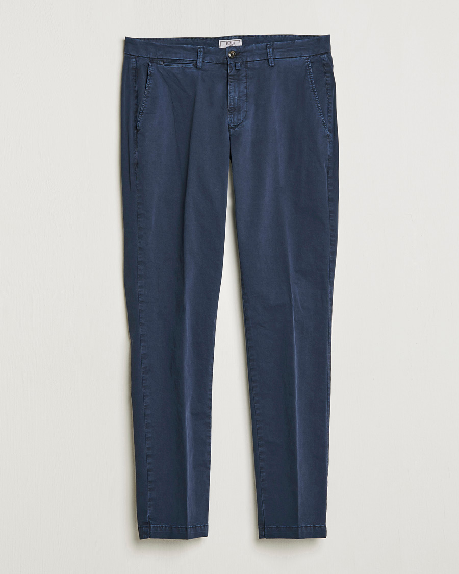 Herre | Bukser | Briglia 1949 | Tapered Fit Cotton Twill Stretch Chinos Navy