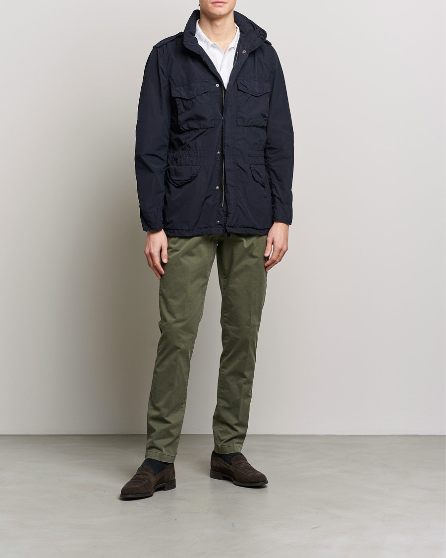 Herre | Bukser | Briglia 1949 | Tapered Fit Cotton Twill Stretch Chinos Olive