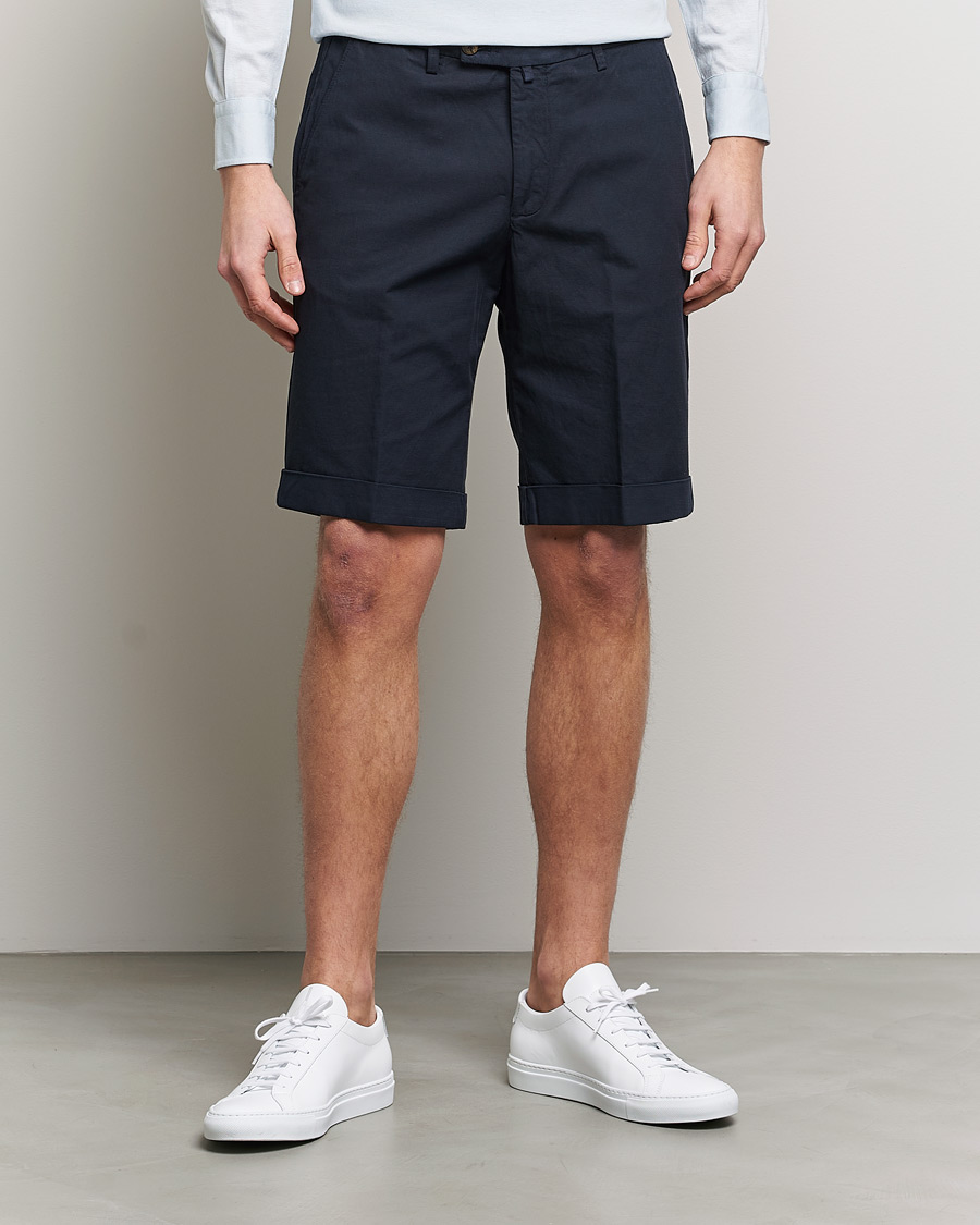 Herre | Shorts | Briglia 1949 | Linen/Cotton Shorts Navy