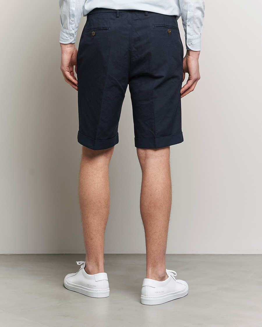 Herre | Shorts | Briglia 1949 | Linen/Cotton Shorts Navy