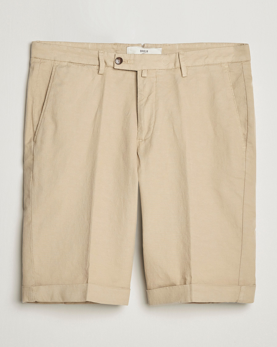 Herre | Shorts | Briglia 1949 | Linen/Cotton Shorts Beige