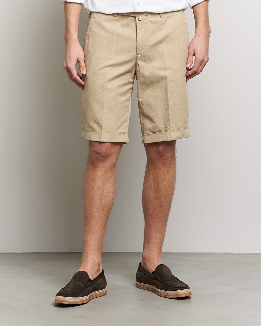 Herre | Shorts | Briglia 1949 | Linen/Cotton Shorts Beige