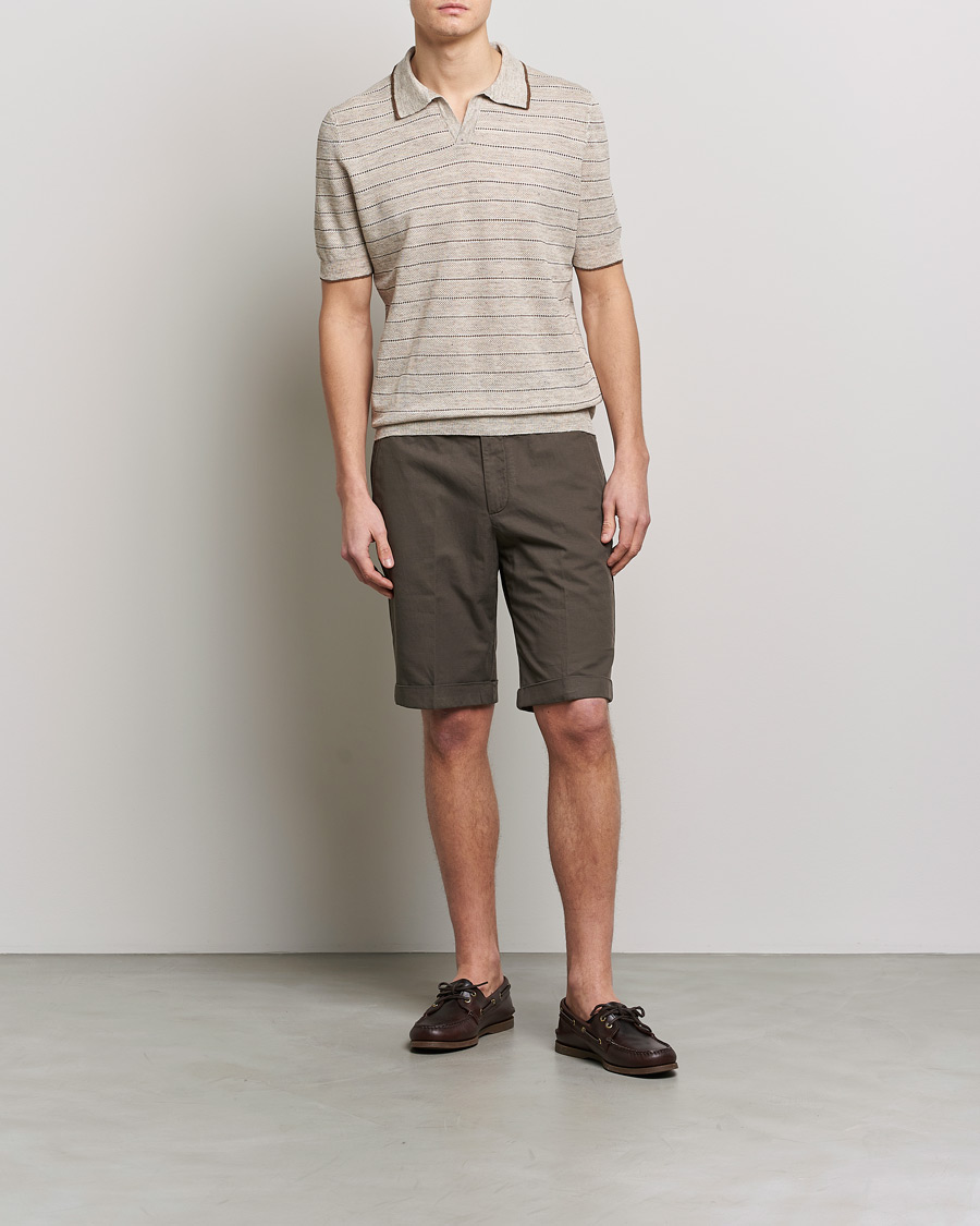 Herre | Shorts | Briglia 1949 | Linen/Cotton Shorts Brown