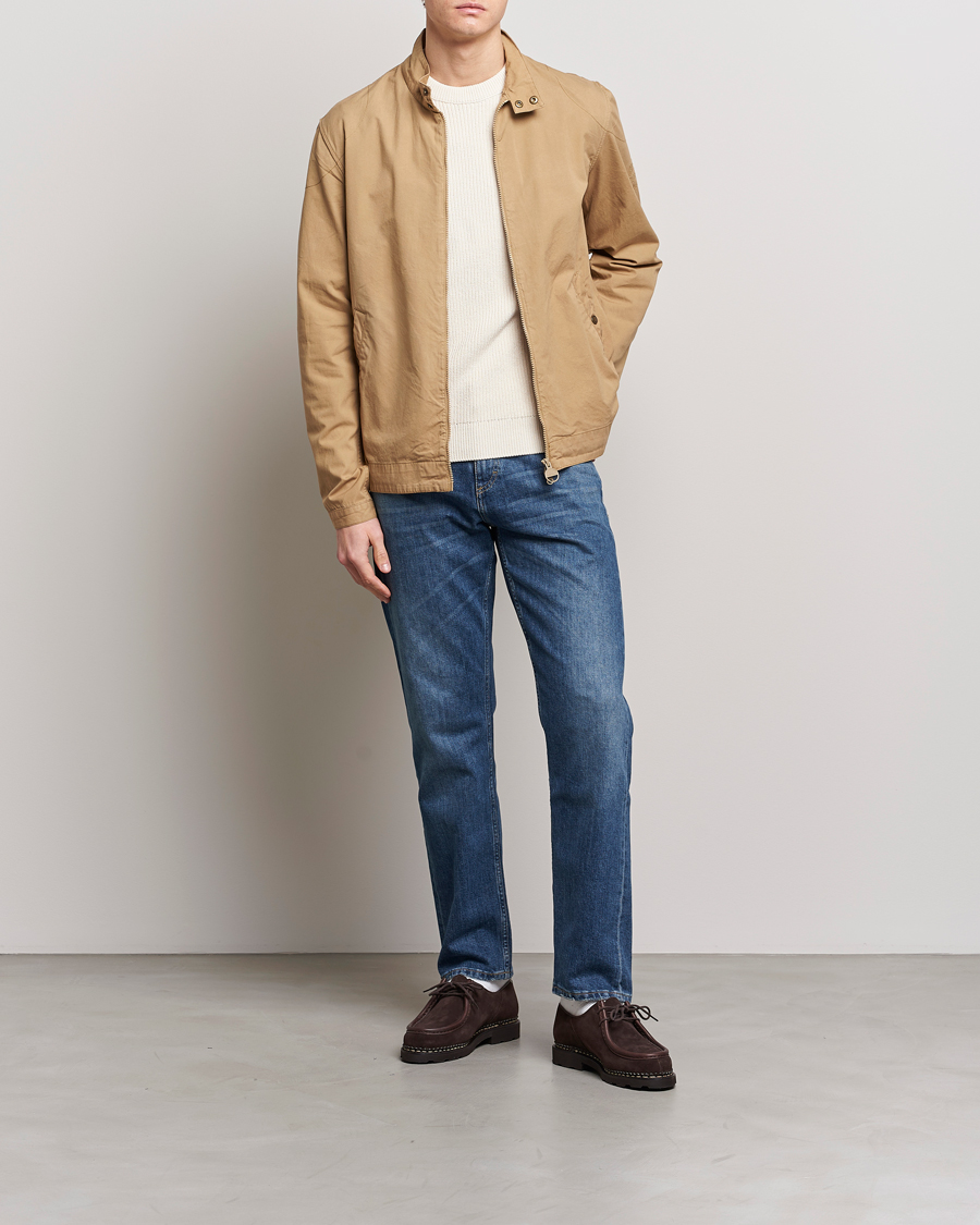 Herre | Jakker | Barbour International | Steve McQueen Casual Harrington Jacket Trench Khaki