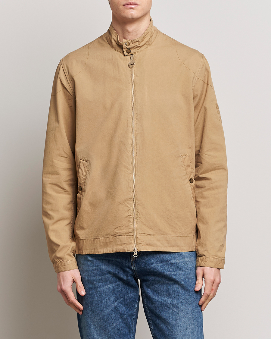 Herre | Jakker | Barbour International | Steve McQueen Casual Harrington Jacket Trench Khaki