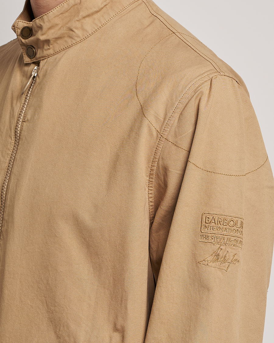 Herre | Jakker | Barbour International | Steve McQueen Casual Harrington Jacket Trench Khaki