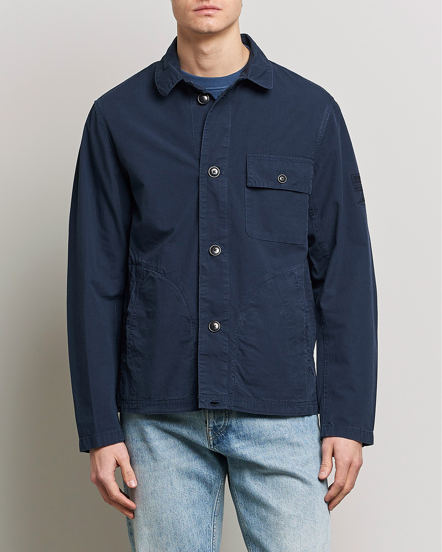 Herre | Jakker | Barbour International | Steve McQueen Terrance Shirt Jacket Navy