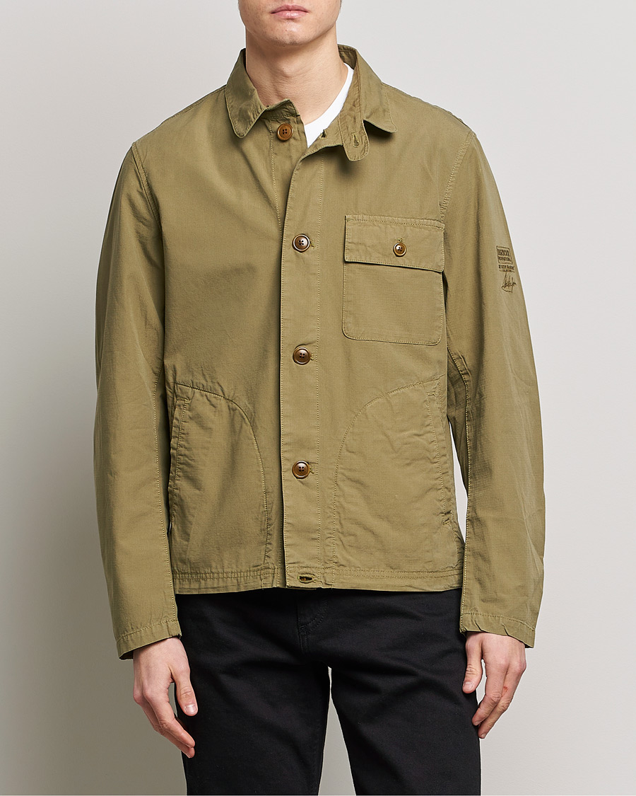 Herre | Jakker | Barbour International | Steve McQueen Terrance Shirt Jacket Olive