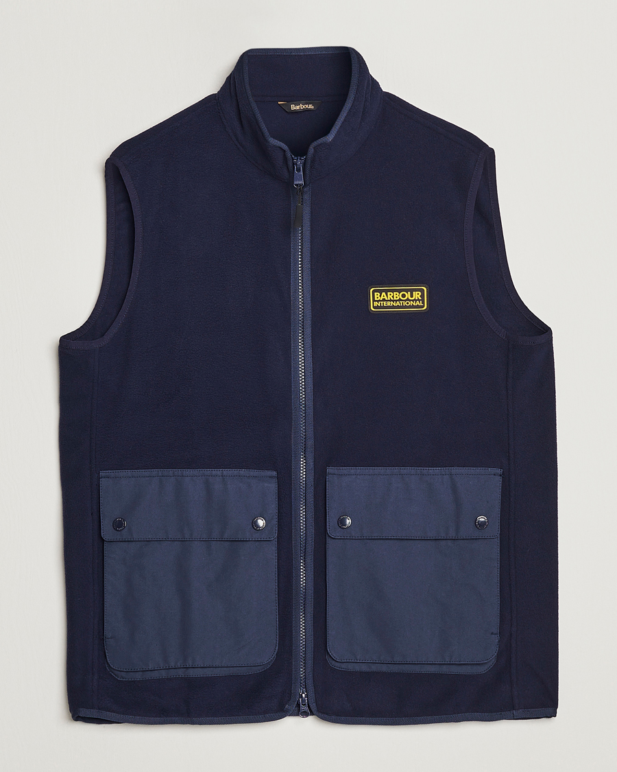 Herre | Veste | Barbour International | Oak Fleece Gilet Ink Navy