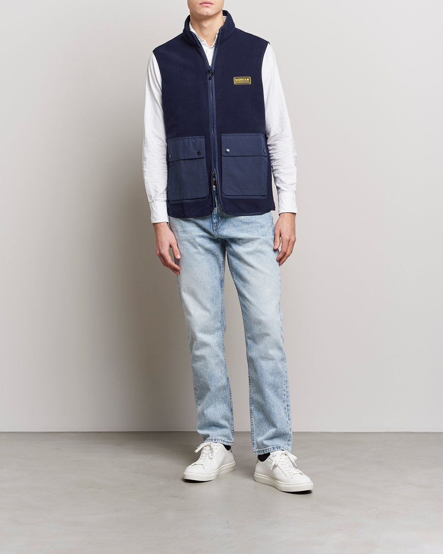 Herre | Veste | Barbour International | Oak Fleece Gilet Ink Navy