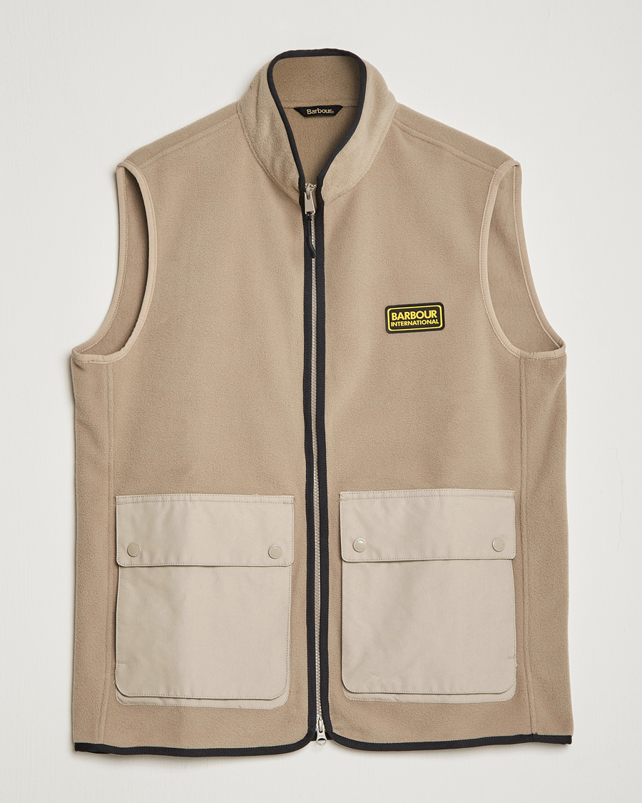 Herre | Trøjer | Barbour International | Oak Fleece Gilet Concrete