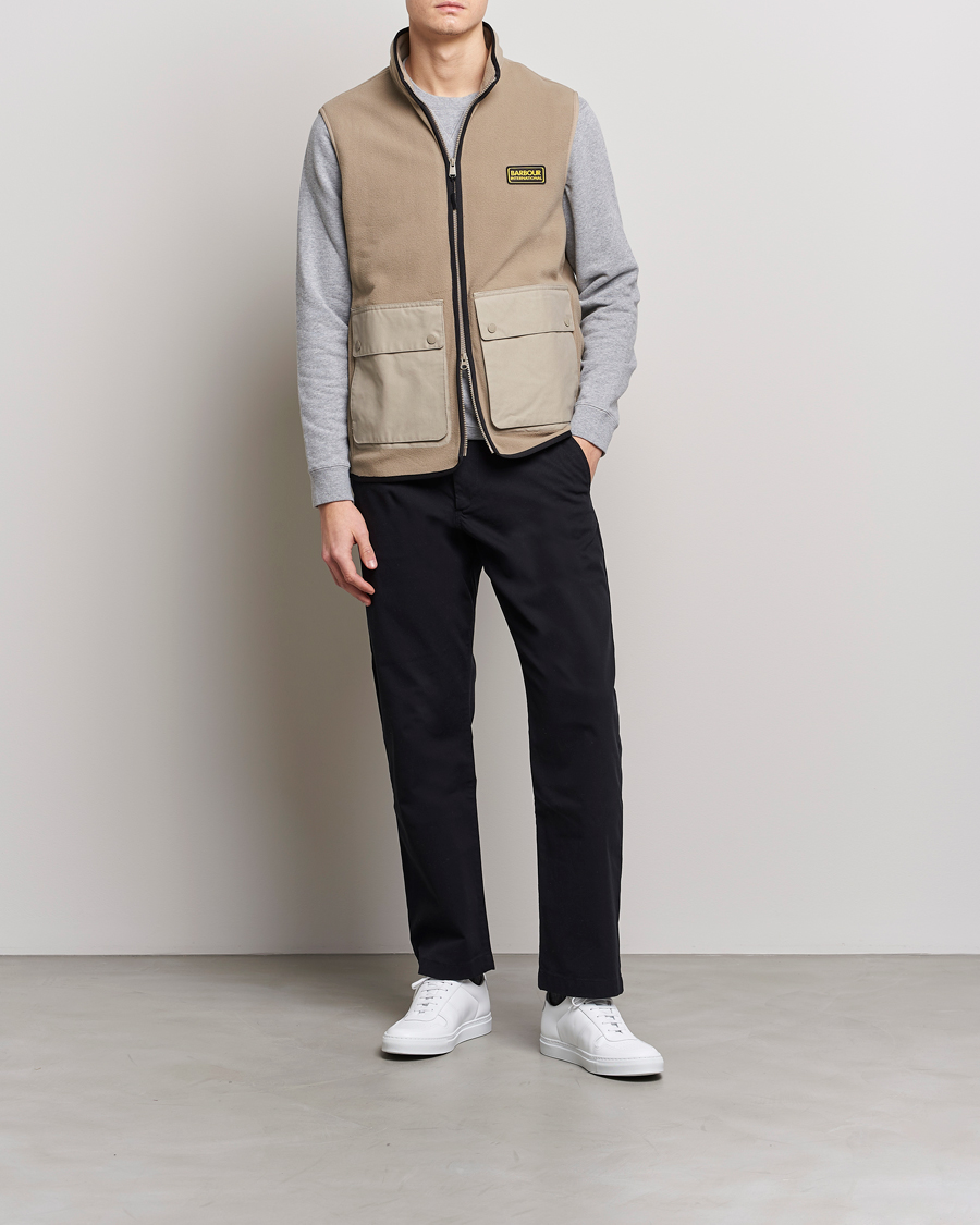 Herre | Trøjer | Barbour International | Oak Fleece Gilet Concrete