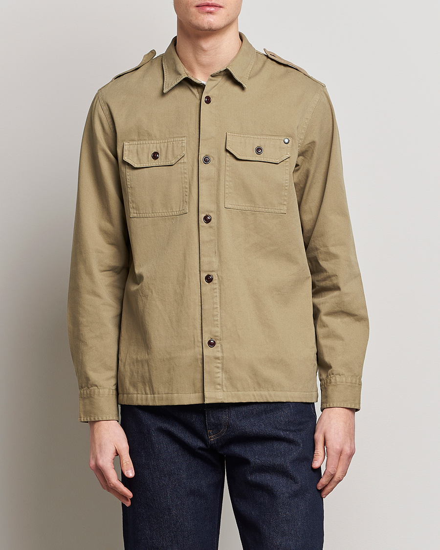 Herre | Forårsjakker | Barbour International | Abbe Cotton Overshirt Herb Khaki