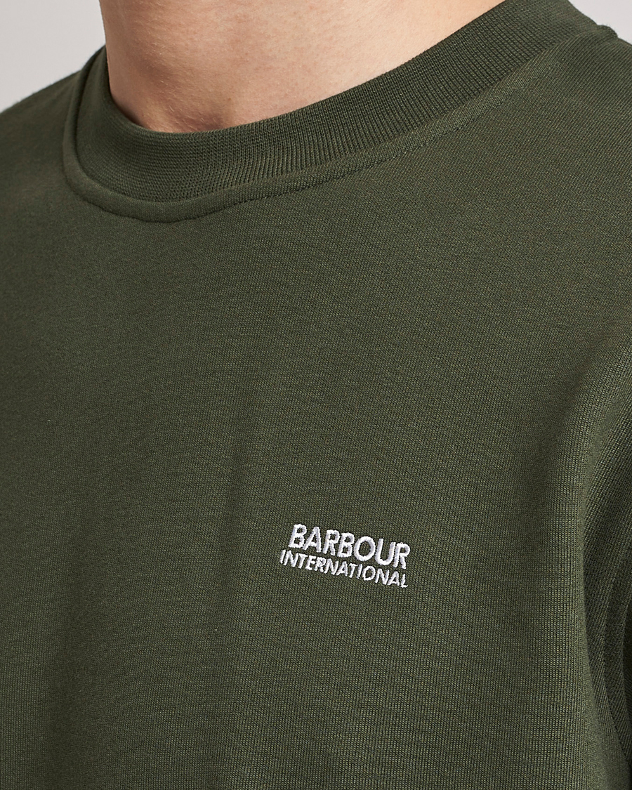 Herre | Trøjer | Barbour International | Roadster Crew Neck Sweatshirt Forrest Green