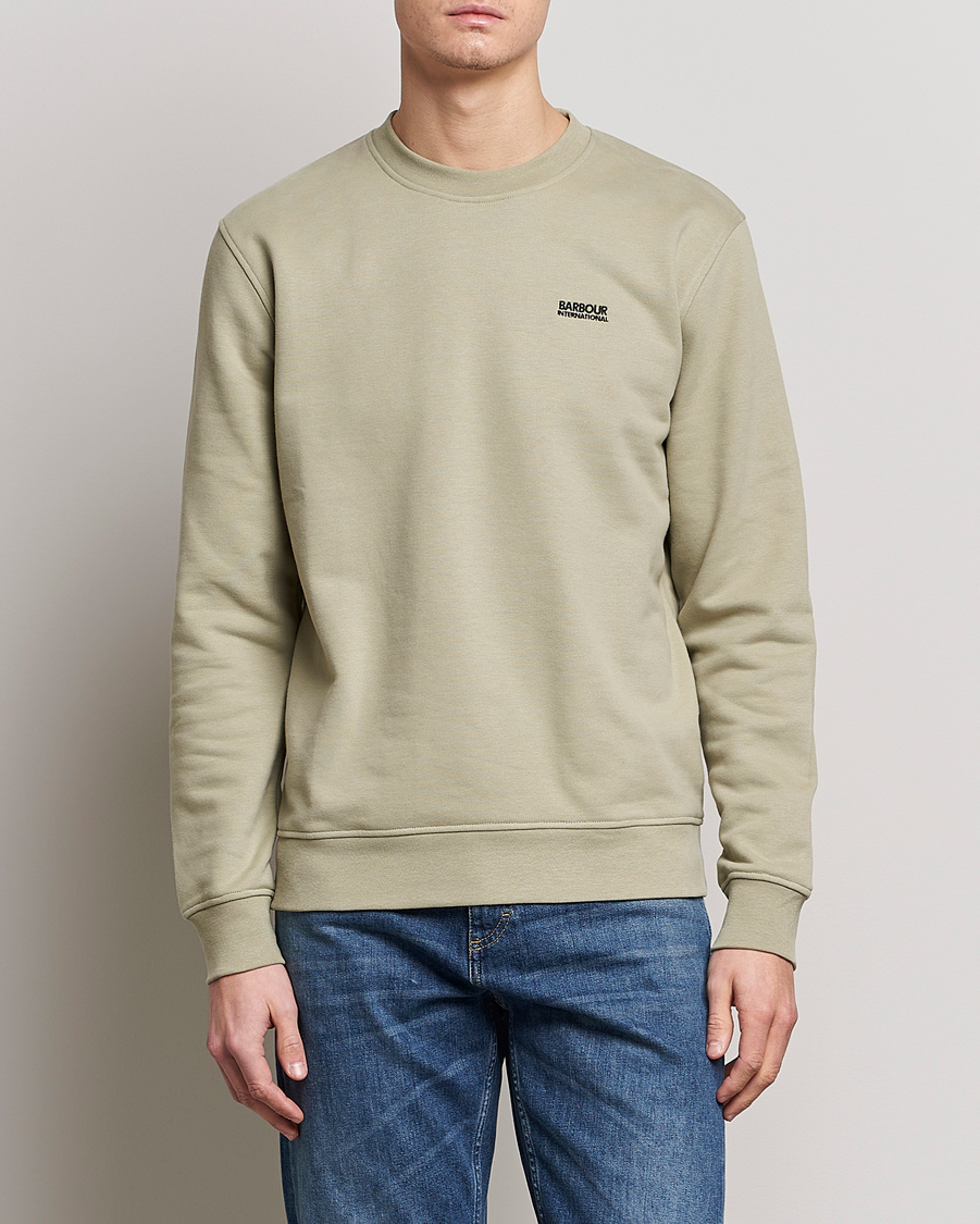 Herre | Trøjer | Barbour International | Roadster Crew Neck Sweatshirt Cavaliry Sun