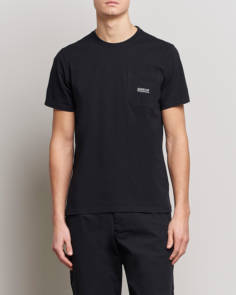 Herre | T-Shirts | Barbour International | Radok Pocket Crew Neck T-Shirt Black