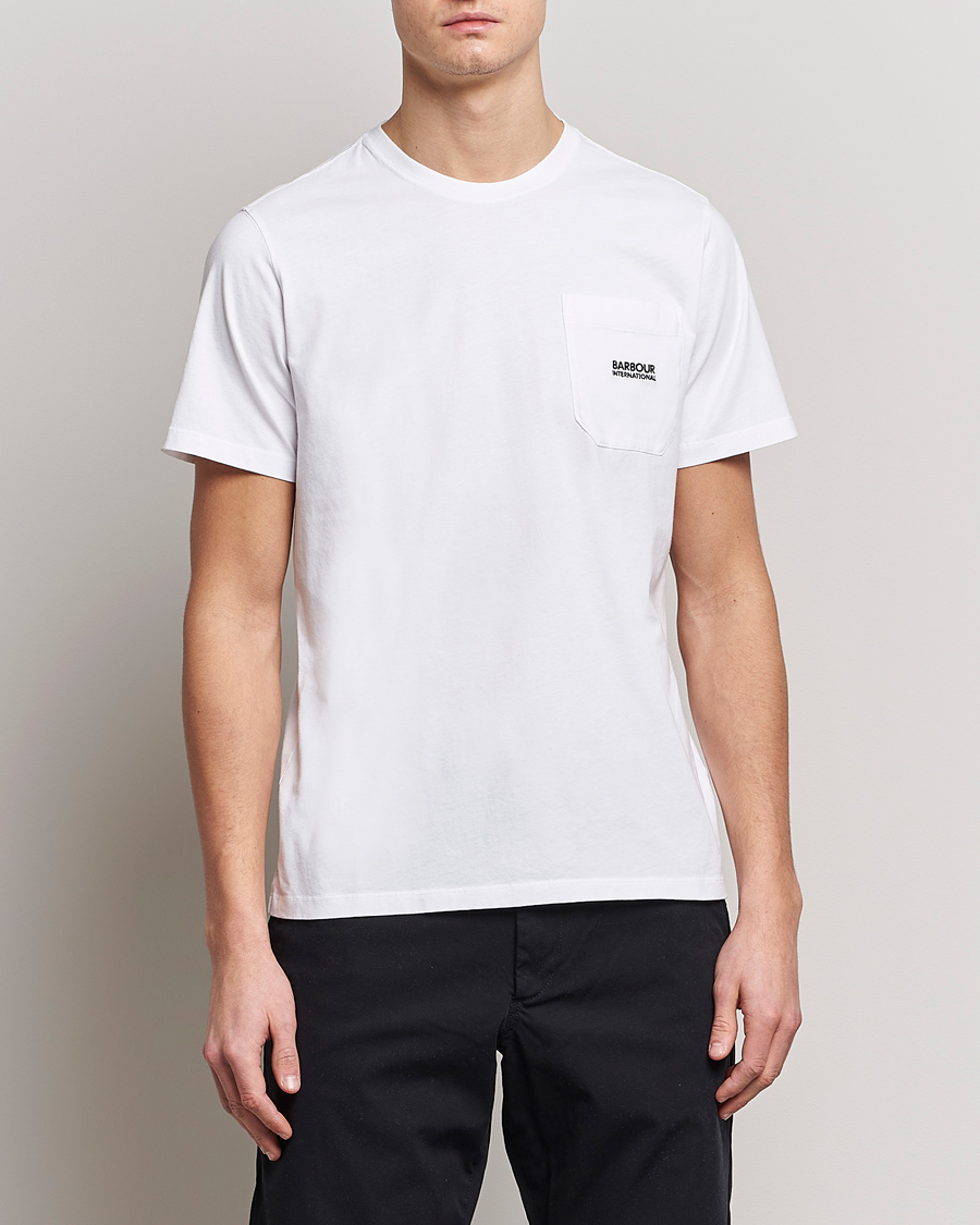 Herre | Tøj | Barbour International | Radok Pocket Crew Neck T-Shirt White
