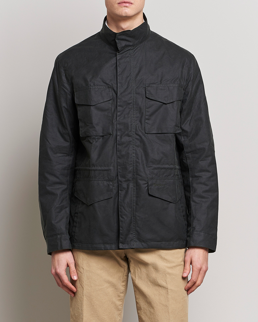 Herre | Jakker | Barbour Lifestyle | Farnham Vax Jacket Sage Green