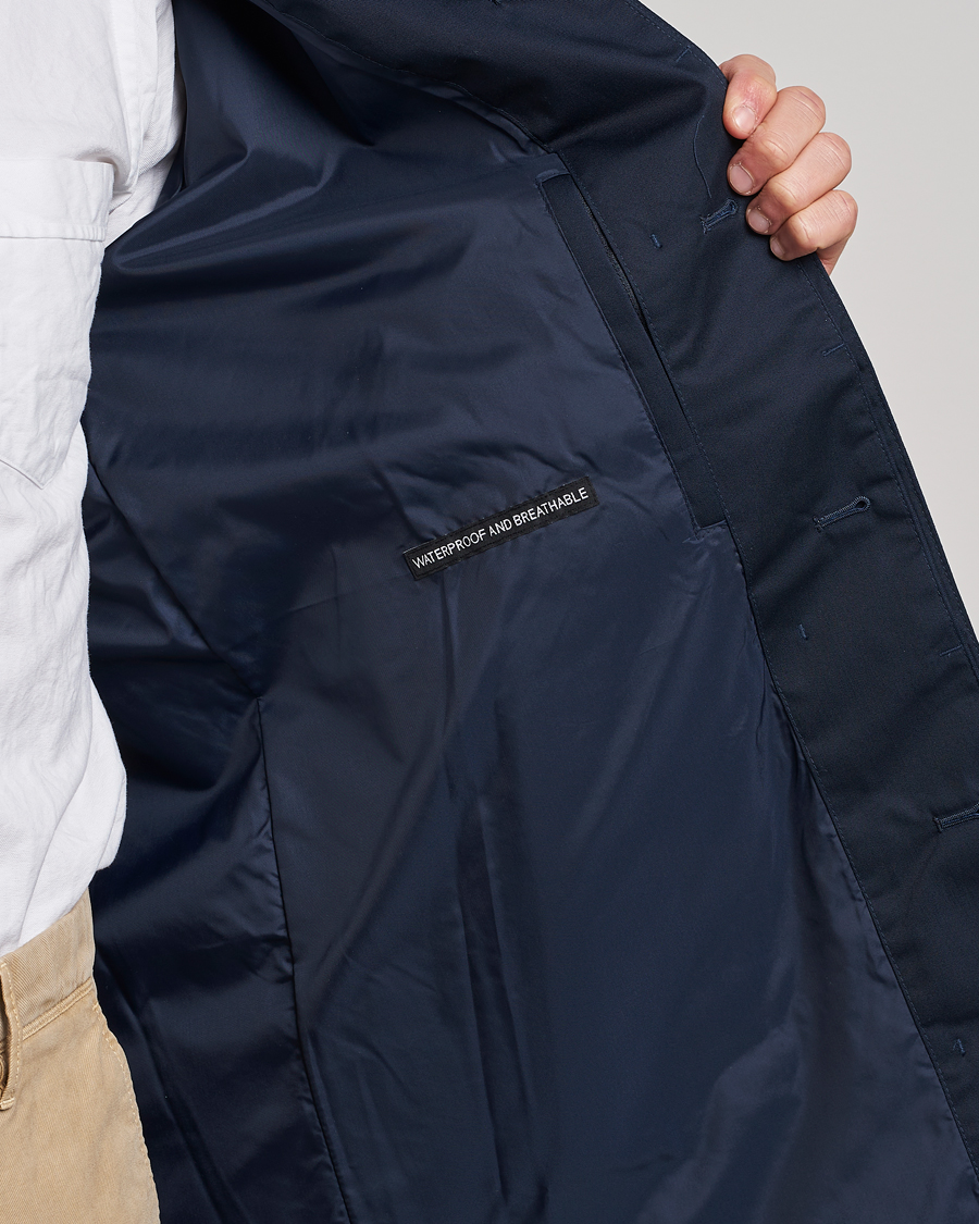 Herre | Jakker | Barbour Lifestyle | Rokig Waterproof Car Coat Navy